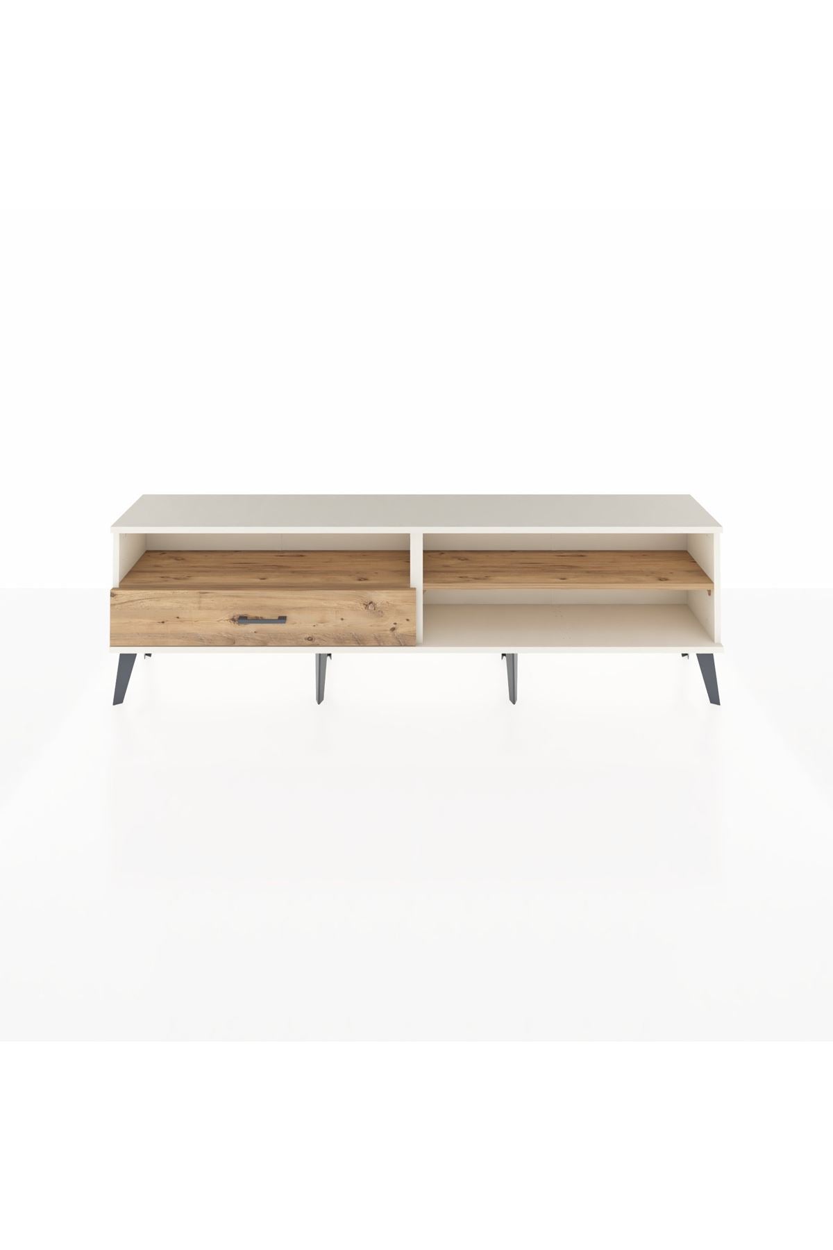 Arges TV Ünitesi 2 Raflı Tek Çekmeceli  176x30x51 Aytaşı-Çam/Çam