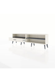 Arges TV Ünitesi 2 Raflı Tek Çekmeceli  176x30x51 Aytaşı-Antrasit/Aytaşı