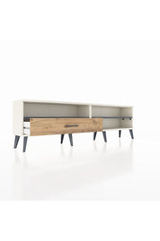 Arges TV Ünitesi 2 Raflı Tek Çekmeceli  176x30x51 Aytaşı-Antrasit/Çam