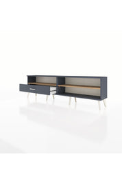 Arges TV Ünitesi 2 Raflı Tek Çekmeceli  176x30x51 Antrasit-Çam/Antrasit