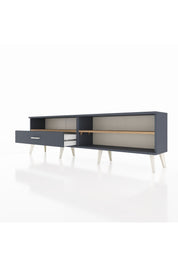 Arges TV Ünitesi 2 Raflı Tek Çekmeceli  176x30x51 Antrasit-Çam/Antrasit