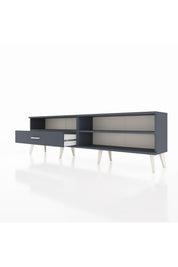 Arges TV Ünitesi 2 Raflı Tek Çekmeceli  176x30x51 Antrasit-Antrasit/Antrasit