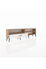 Arges TV Ünitesi 2 Raflı Tek Çekmeceli  176x30x51 Çam-Çam/Aytaşı