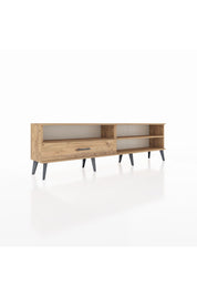 Arges TV Ünitesi 2 Raflı Tek Çekmeceli  176x30x51 Çam-Çam/Çam