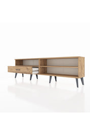 Arges TV Ünitesi 2 Raflı Tek Çekmeceli  176x30x51 Çam-Çam/Çam