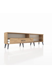 Arges TV Ünitesi 2 Raflı Tek Çekmeceli  176x30x51 Çam-Çam/Çam