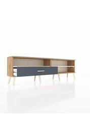 Arges TV Ünitesi 2 Raflı Tek Çekmeceli  176x30x51 Çam-Aytaşı/Antrasit