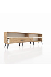 Arges TV Ünitesi 2 Raflı Tek Çekmeceli  176x30x51 Çam-Aytaşı/Çam