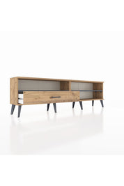 Arges TV Ünitesi 2 Raflı Tek Çekmeceli  176x30x51 Çam-Antrasit/Çam