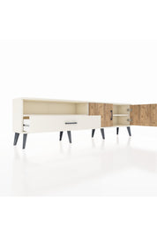 Arges TV Ünitesi 2 Raflı Tek Çekmeceli 2 Kapaklı 176x30x51 Aytaşı-Çam/Aytaşı