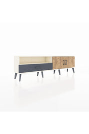 Arges TV Ünitesi 2 Raflı Tek Çekmeceli 2 Kapaklı 176x30x51 Aytaşı-Çam/Antrasit