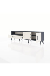 Arges TV Ünitesi 2 Raflı Tek Çekmeceli 2 Kapaklı 176x30x51 Antrasit-Aytaşı/Aytaşı