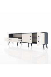 Arges TV Ünitesi 2 Raflı Tek Çekmeceli 2 Kapaklı 176x30x51 Antrasit-Aytaşı/Aytaşı