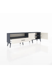 Arges TV Ünitesi 2 Raflı Tek Çekmeceli 2 Kapaklı 176x30x51 Antrasit-Aytaşı/Aytaşı