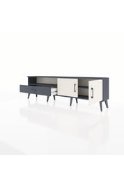 Arges TV Ünitesi 2 Raflı Tek Çekmeceli 2 Kapaklı 176x30x51 Antrasit-Aytaşı/Antrasit