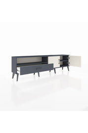 Arges TV Ünitesi 2 Raflı Tek Çekmeceli 2 Kapaklı 176x30x51 Antrasit-Aytaşı/Antrasit