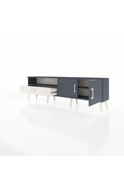 Arges TV Ünitesi 2 Raflı Tek Çekmeceli 2 Kapaklı 176x30x51 Antrasit-Antrasit/Aytaşı