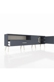 Arges TV Ünitesi 2 Raflı Tek Çekmeceli 2 Kapaklı 176x30x51 Antrasit-Antrasit/Antrasit