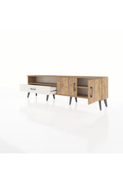 Arges TV Ünitesi 2 Raflı Tek Çekmeceli 2 Kapaklı 176x30x51 Çam-Çam/Aytaşı