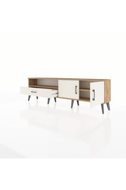 Arges TV Ünitesi 2 Raflı Tek Çekmeceli 2 Kapaklı 176x30x51 Çam-Aytaşı/Aytaşı