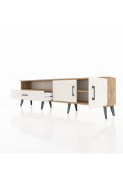 Arges TV Ünitesi 2 Raflı Tek Çekmeceli 2 Kapaklı 176x30x51 Çam-Aytaşı/Aytaşı