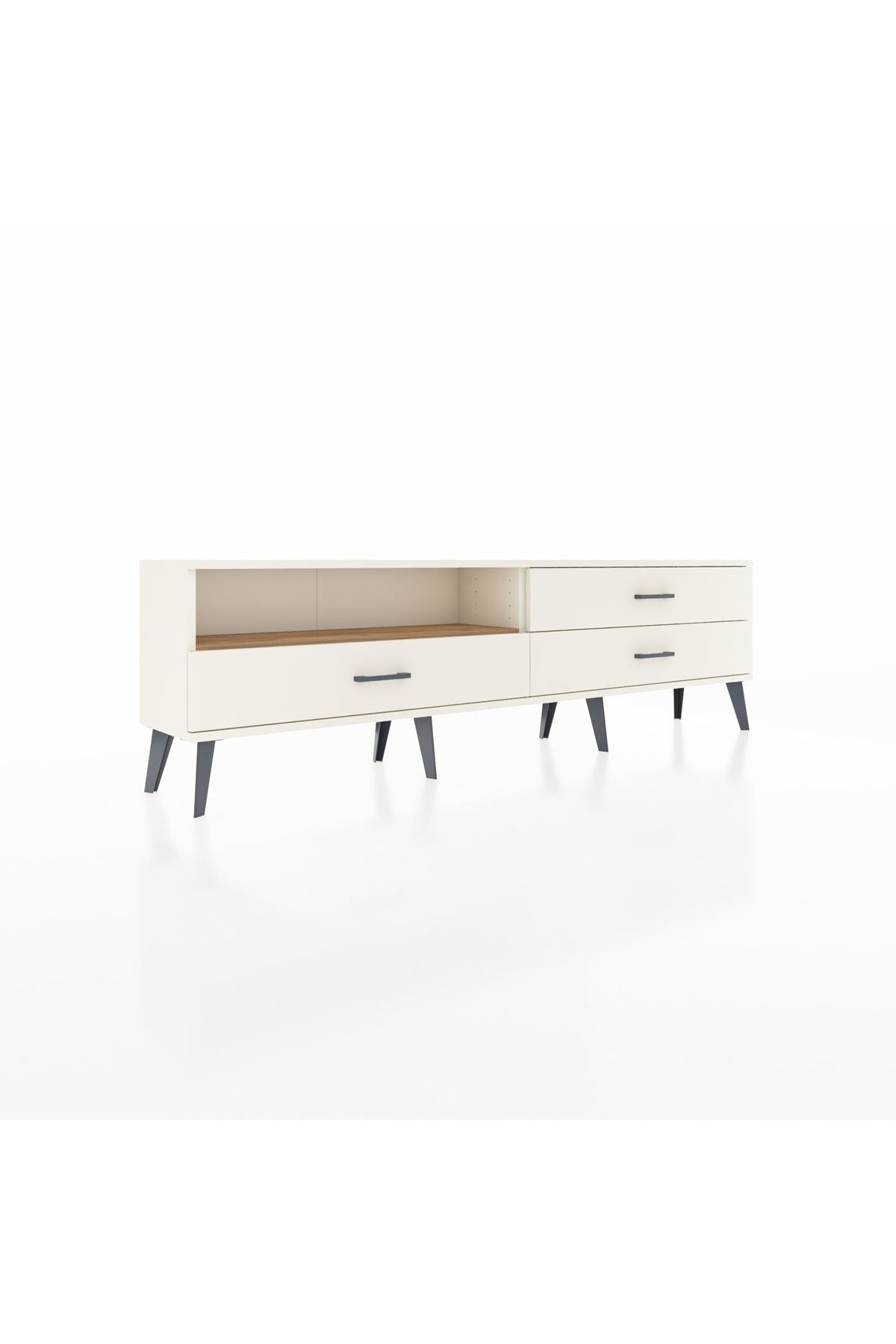 Arges TV Ünitesi Tek Raflı 3 Çekmeceli  176x30x51 Aytaşı-Çam/Aytaşı