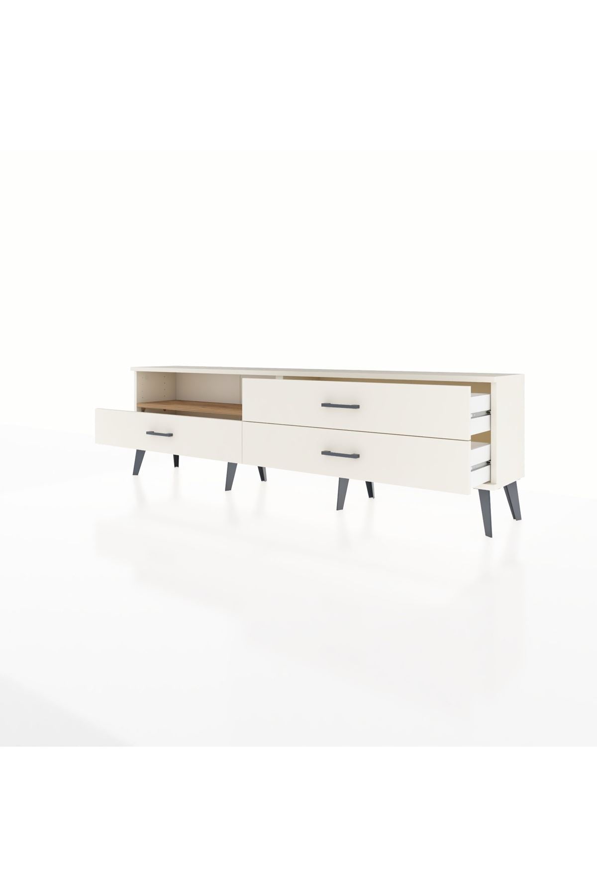 Arges TV Ünitesi Tek Raflı 3 Çekmeceli  176x30x51 Aytaşı-Çam/Aytaşı