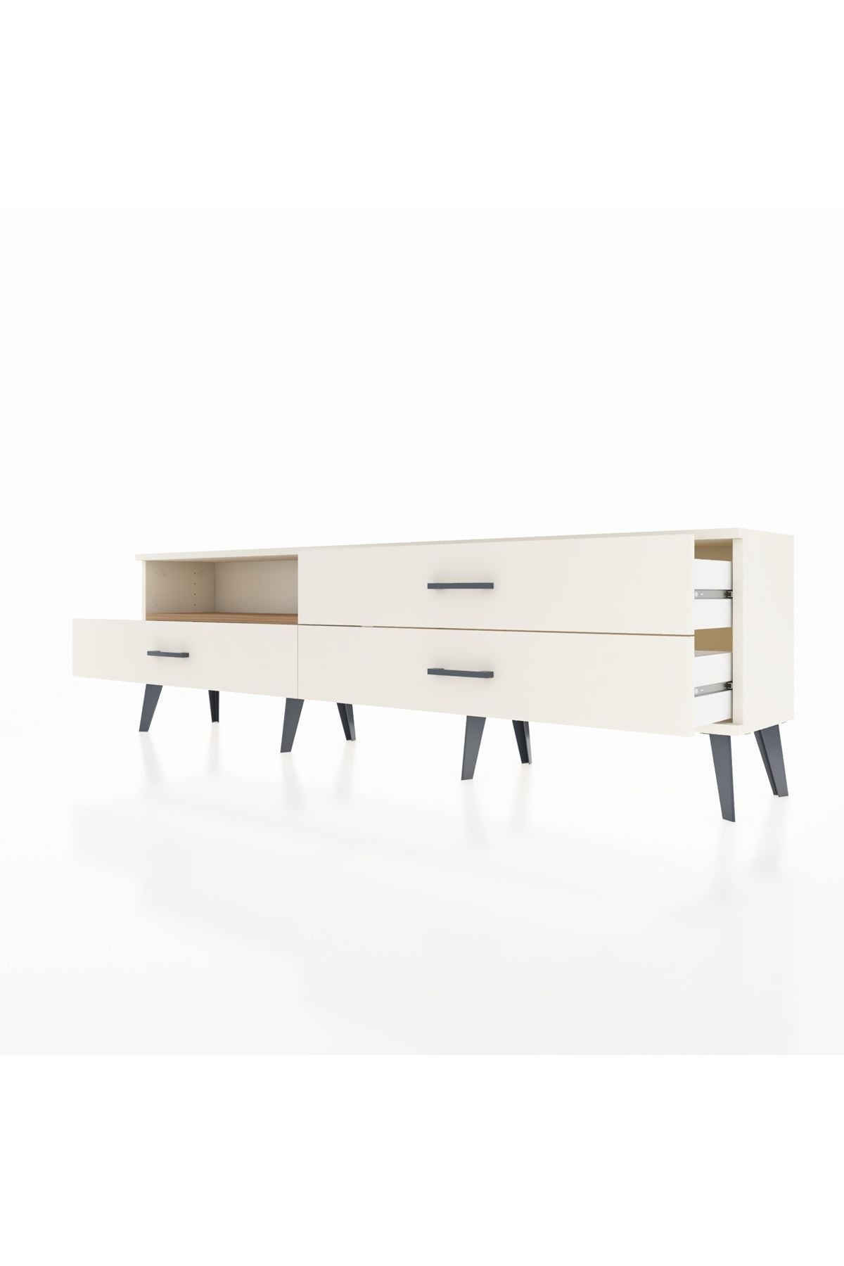 Arges TV Ünitesi Tek Raflı 3 Çekmeceli  176x30x51 Aytaşı-Çam/Aytaşı