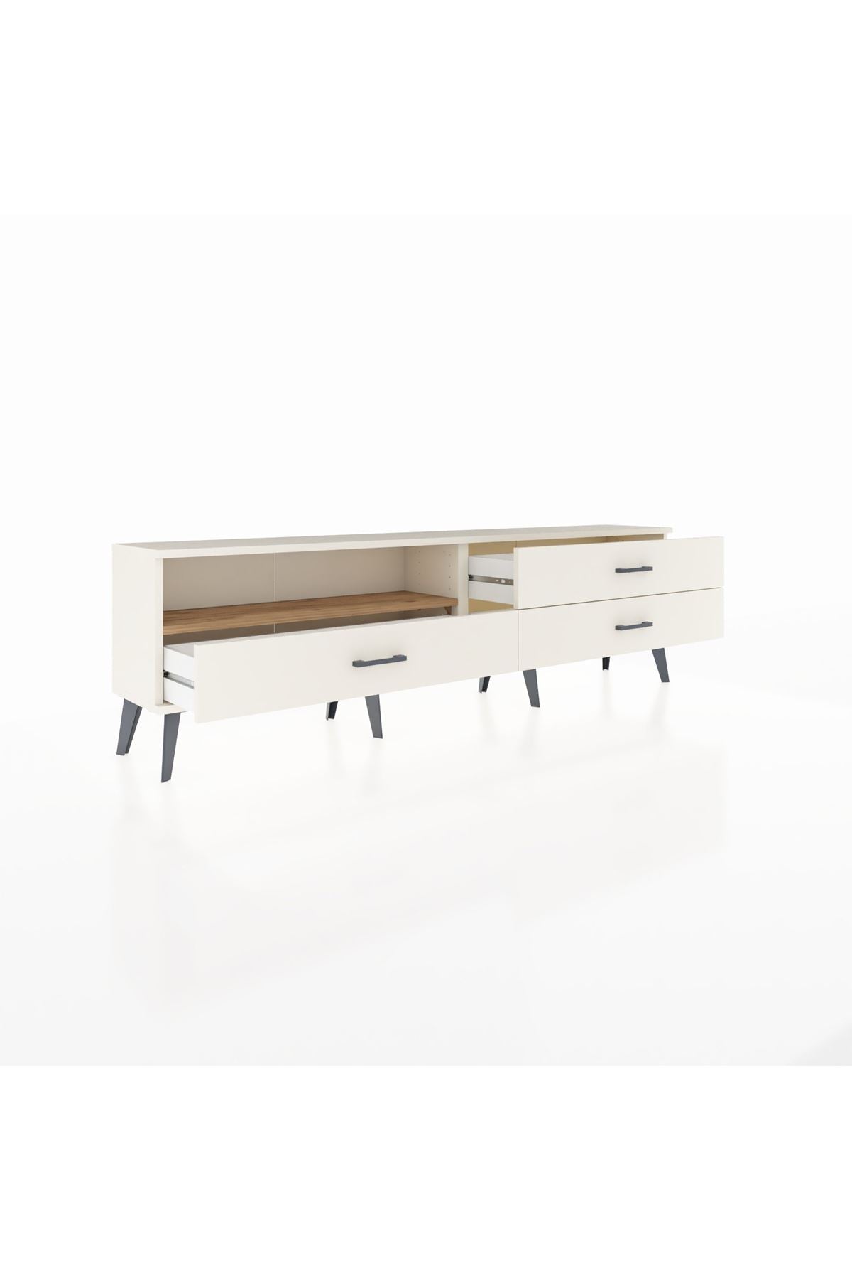 Arges TV Ünitesi Tek Raflı 3 Çekmeceli  176x30x51 Aytaşı-Çam/Aytaşı