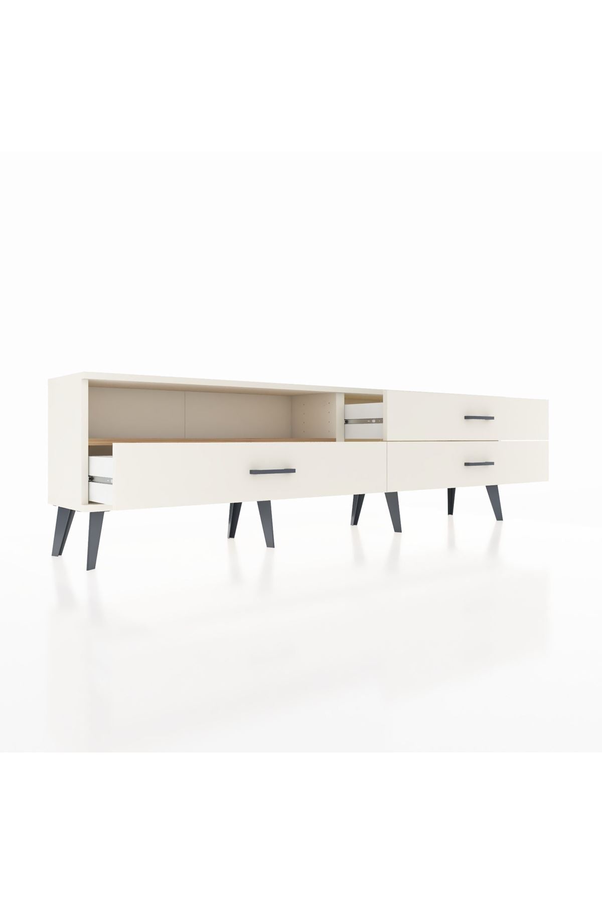 Arges TV Ünitesi Tek Raflı 3 Çekmeceli  176x30x51 Aytaşı-Çam/Aytaşı