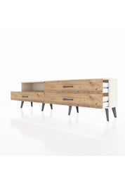 Arges TV Ünitesi Tek Raflı 3 Çekmeceli  176x30x51 Aytaşı-Çam/Çam