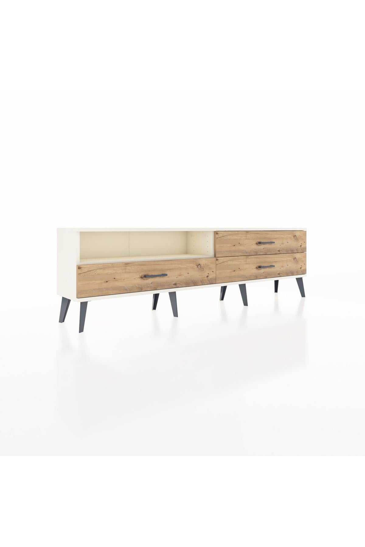 Arges TV Ünitesi Tek Raflı 3 Çekmeceli  176x30x51 Aytaşı-Aytaşı/Çam