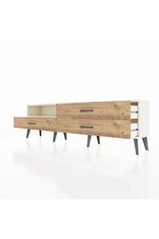 Arges TV Ünitesi Tek Raflı 3 Çekmeceli  176x30x51 Aytaşı-Aytaşı/Çam