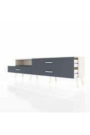 Arges TV Ünitesi Tek Raflı 3 Çekmeceli  176x30x51 Aytaşı-Antrasit/Antrasit