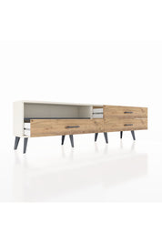 Arges TV Ünitesi Tek Raflı 3 Çekmeceli  176x30x51 Aytaşı-Antrasit/Çam