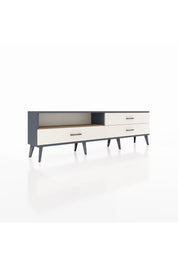 Arges TV Ünitesi Tek Raflı 3 Çekmeceli  176x30x51 Antrasit-Çam/Aytaşı