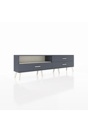 Arges TV Ünitesi Tek Raflı 3 Çekmeceli  176x30x51 Antrasit-Aytaşı/Antrasit