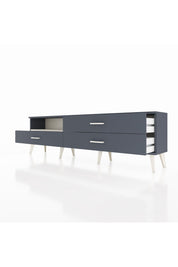 Arges TV Ünitesi Tek Raflı 3 Çekmeceli  176x30x51 Antrasit-Aytaşı/Antrasit