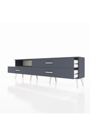 Arges TV Ünitesi Tek Raflı 3 Çekmeceli  176x30x51 Antrasit-Antrasit/Antrasit