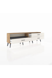 Arges TV Ünitesi Tek Raflı 3 Çekmeceli  176x30x51 Çam-Antrasit/Aytaşı