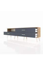 Arges TV Ünitesi Tek Raflı 3 Çekmeceli  176x30x51 Çam-Antrasit/Antrasit