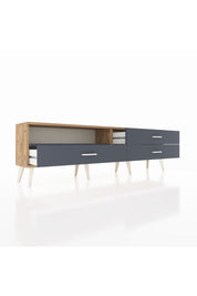 Arges TV Ünitesi Tek Raflı 3 Çekmeceli  176x30x51 Çam-Antrasit/Antrasit