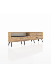 Arges TV Ünitesi Tek Raflı 3 Çekmeceli  176x30x51 Çam-Antrasit/Çam