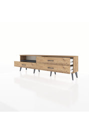 Arges TV Ünitesi Tek Raflı 3 Çekmeceli  176x30x51 Çam-Antrasit/Çam