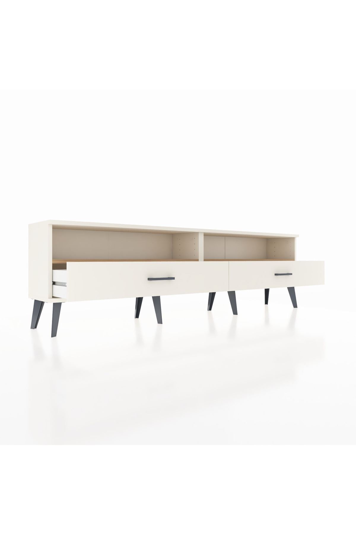 Arges TV Ünitesi 2 Raflı 2 Çekmeceli  176x30x51 Aytaşı-Çam/Aytaşı