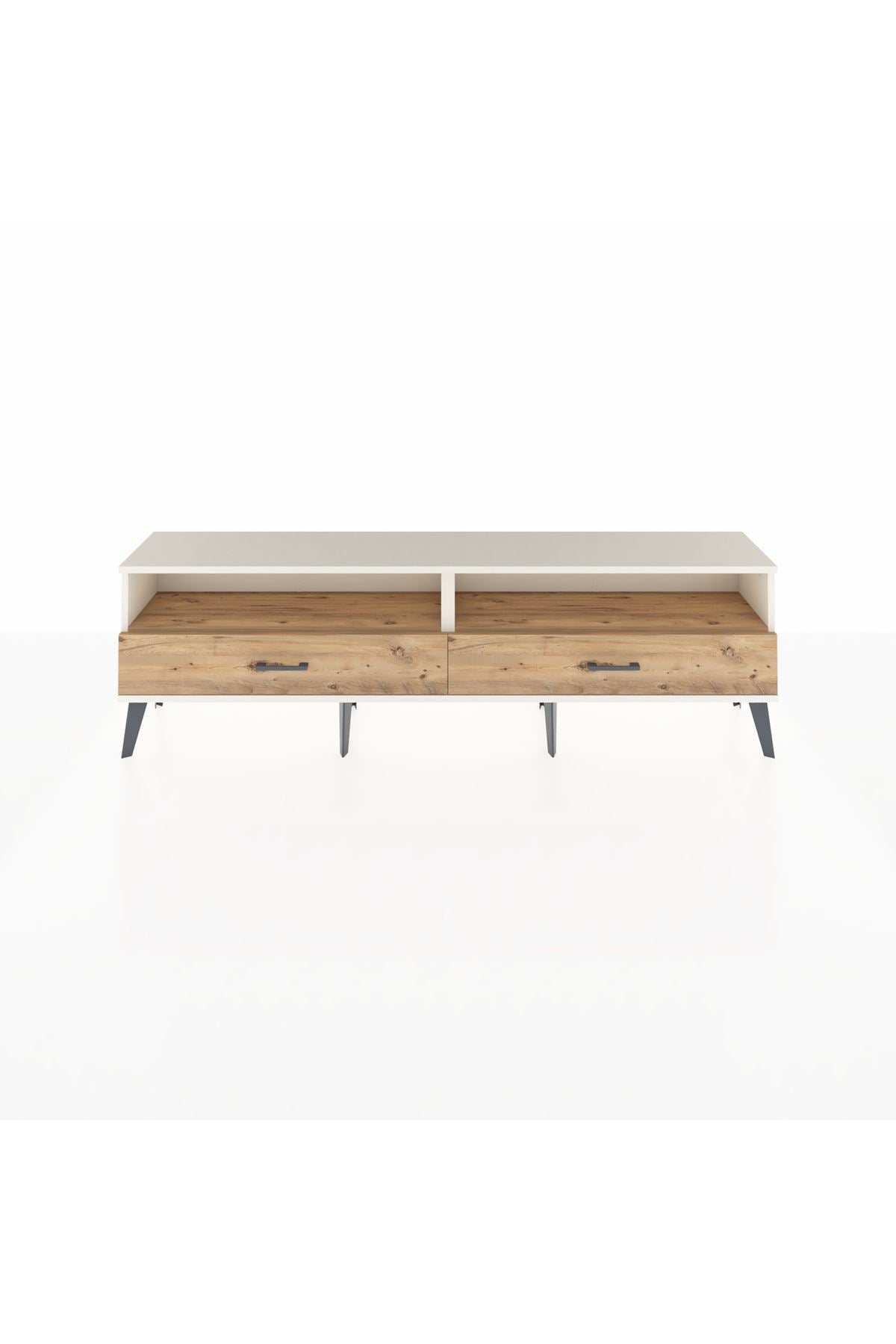 Arges TV Ünitesi 2 Raflı 2 Çekmeceli  176x30x51 Aytaşı-Çam/Çam