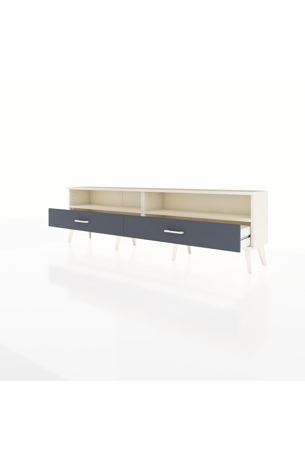 Arges TV Ünitesi 2 Raflı 2 Çekmeceli  176x30x51 Aytaşı-Aytaşı/Antrasit