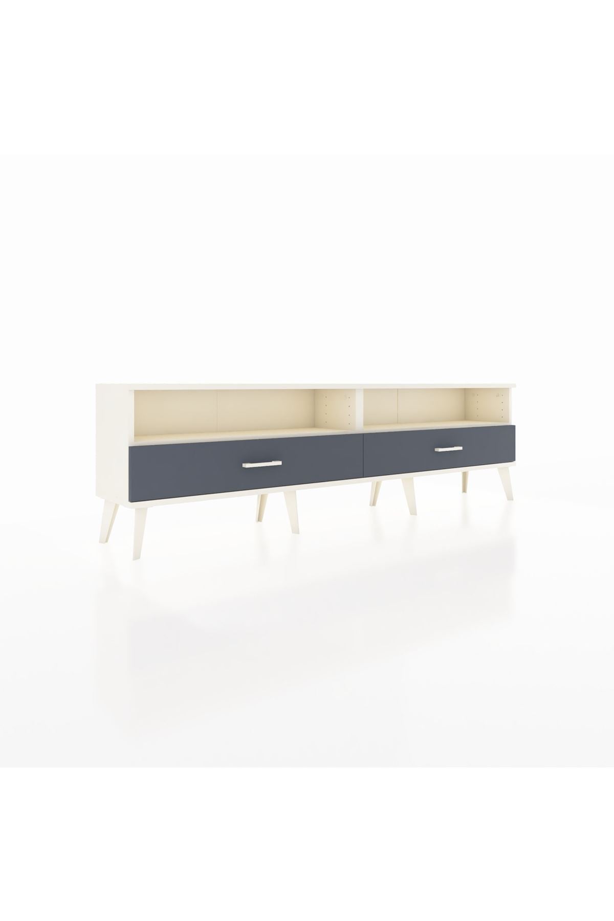 Arges TV Ünitesi 2 Raflı 2 Çekmeceli  176x30x51 Aytaşı-Aytaşı/Antrasit