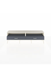 Arges TV Ünitesi 2 Raflı 2 Çekmeceli  176x30x51 Aytaşı-Antrasit/Antrasit