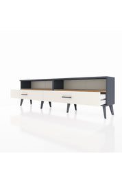 Arges TV Ünitesi 2 Raflı 2 Çekmeceli  176x30x51 Antrasit-Çam/Aytaşı